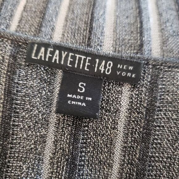 Lafayette 148 Two Toned Ribbed Sweater Sz S - Picture 5 of 8